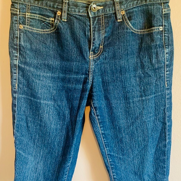 Calvin Klein Blue Jean Skinny Bermuda Shorts - Picture 2 of 6